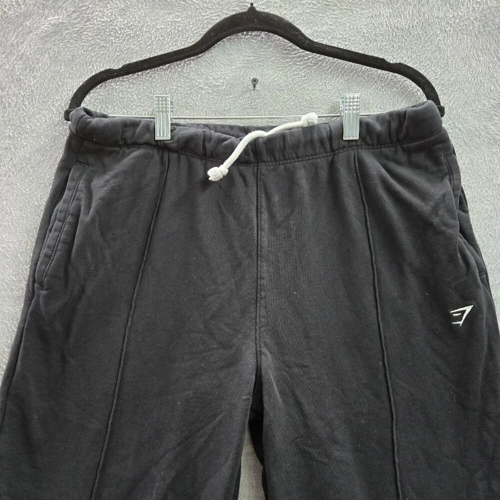 Gymshark Women Activewear‎ Pants L Black Lifting Straight Leg Joggers 28